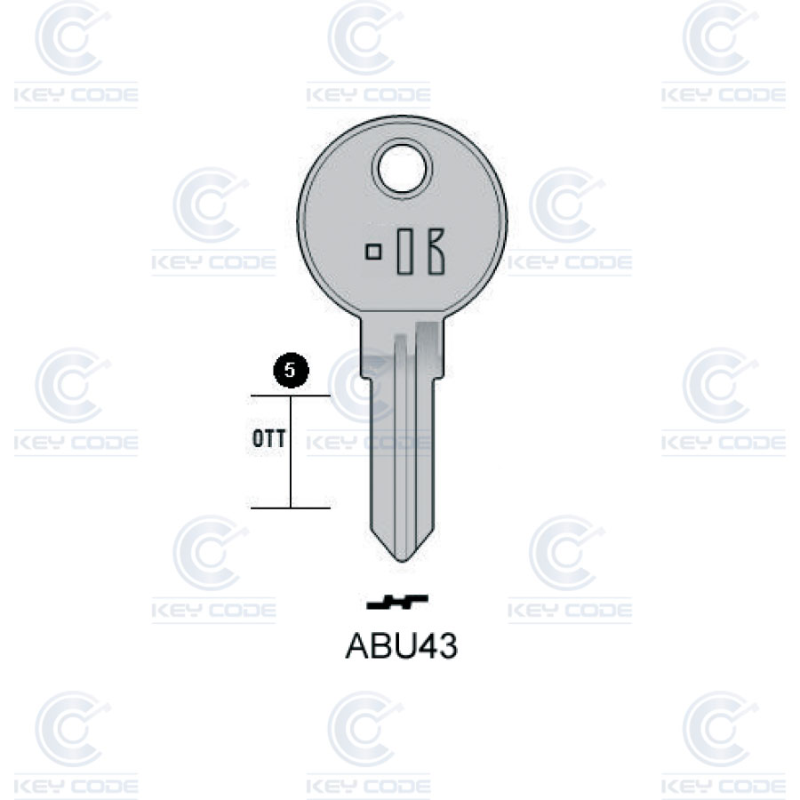 LLAVE KEYLINE ABU43 (AB43, ARN-3)