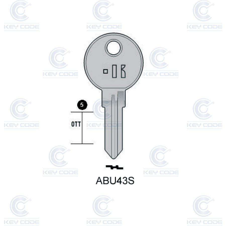 CLÉ KEYLINE ABU43S (AB43R, ARN-3D)