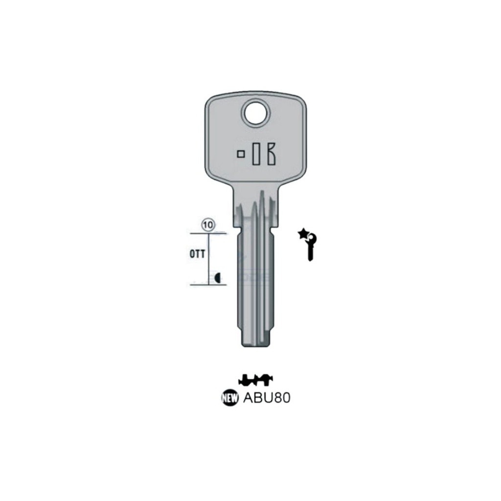 LLAVE DE PUNTOS KEYLINE ABU80 (ABU-6I)