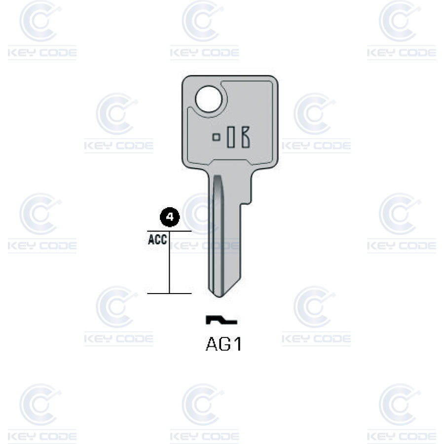 CLÉ YALE KEYLINE AG1 (MA2R, MQ-1D)