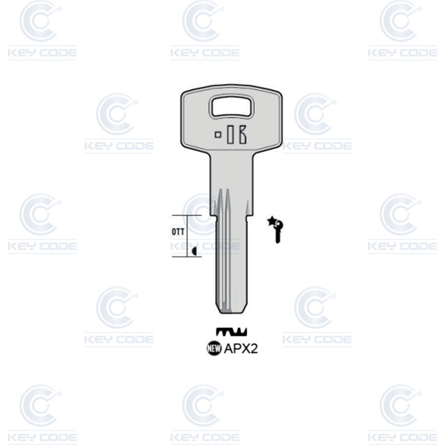 LLAVE KEYLINE APEX APX2 (APK2R, AP-1D)