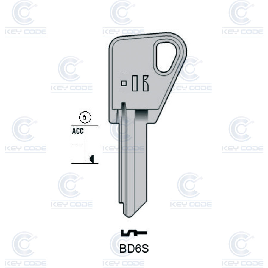 LLAVE KEYLINE BRICARD BD6S (BD3R, BRI-4I)