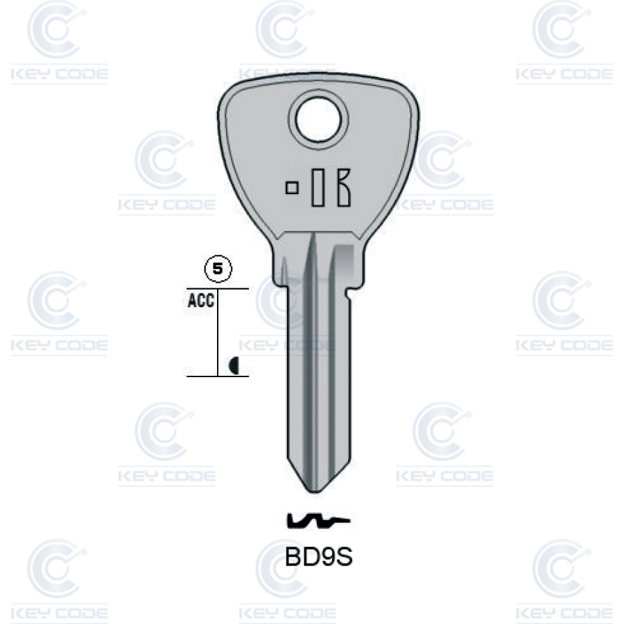 LLAVE KEYLINE BD9S (BD9R, BRI-19)