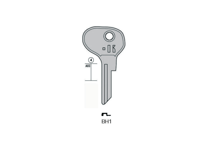 LLAVE KEYLINE CAMION MAN BH1 (BH4, BH-1) 