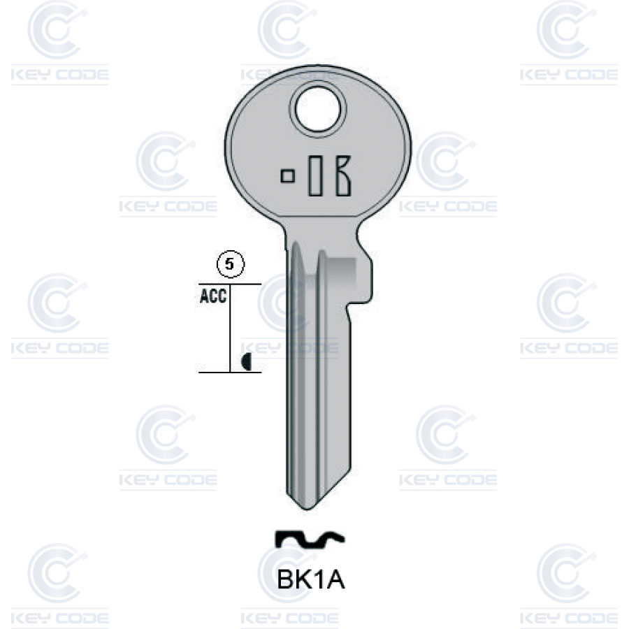 LLAVE KEYLINE BKS BK1A (BK1X, BK-6D)