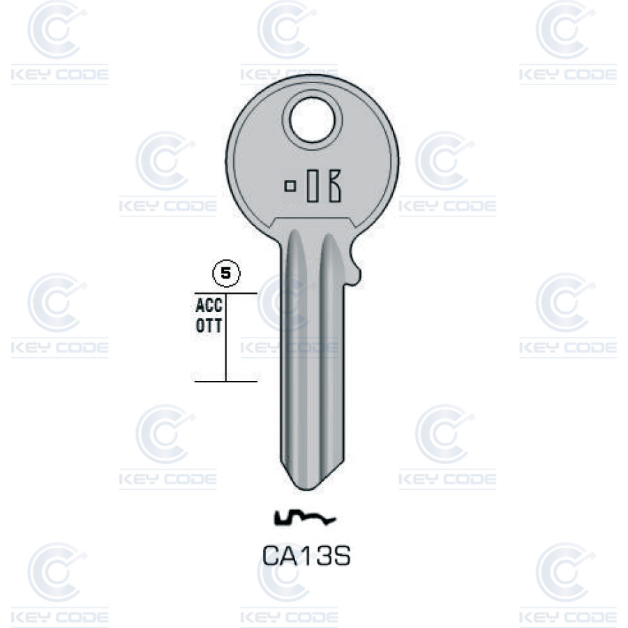 LLAVE KEYLINE CISA CA13S (CS13R, CI-2I) 