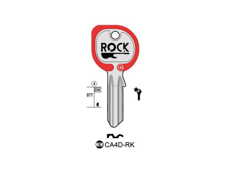 LLAVE KEYLINE CISA CA4D ROCK (CS204DZ, CI-4D) LILA