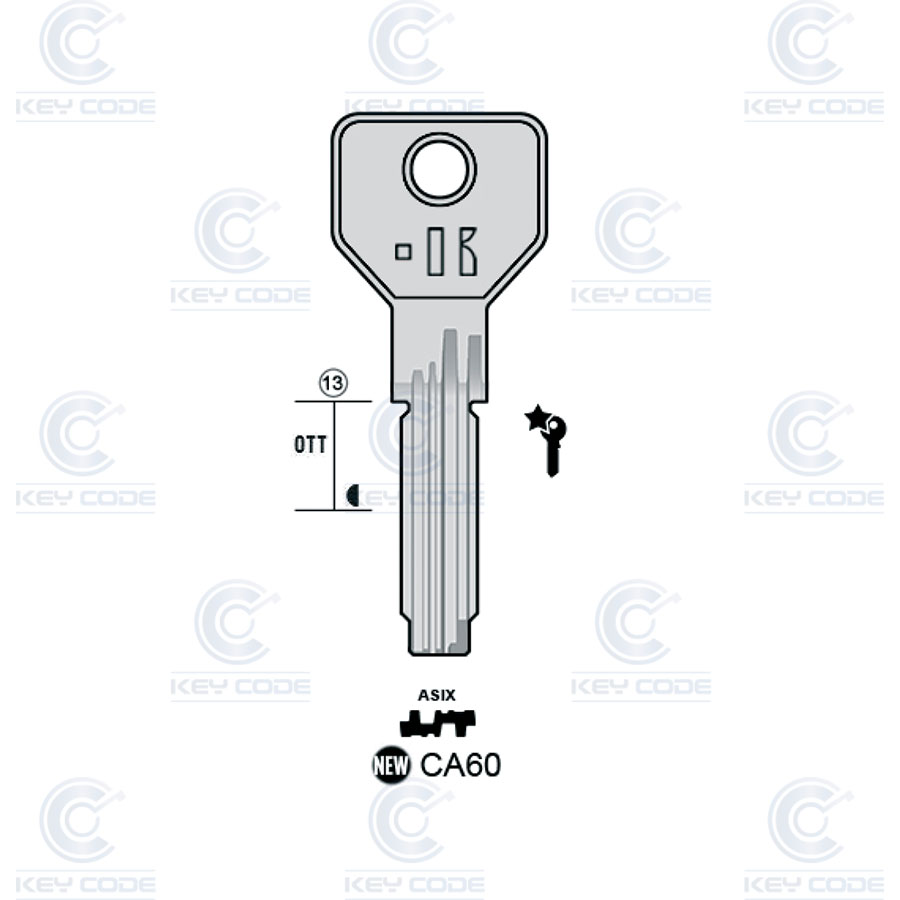 LLAVE DE PUNTOS KEYLINE CA60 (CS146, CI-25)