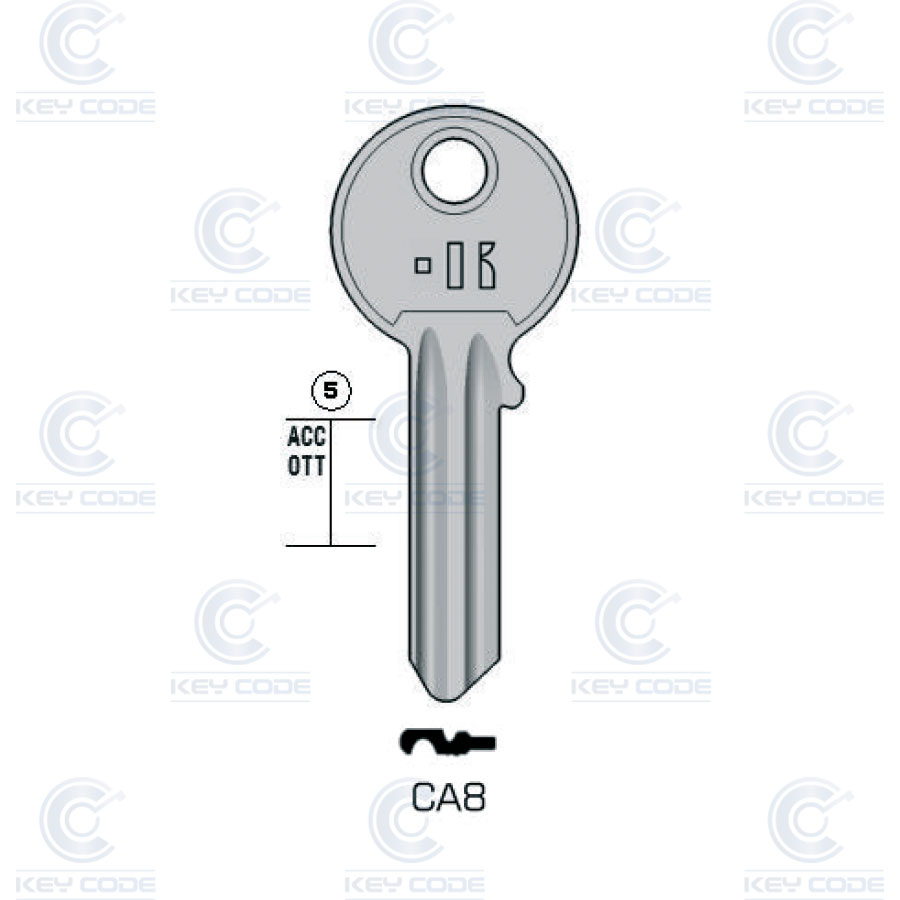 LLAVE KEYLINE CA8 (CS18, LO-1D) 