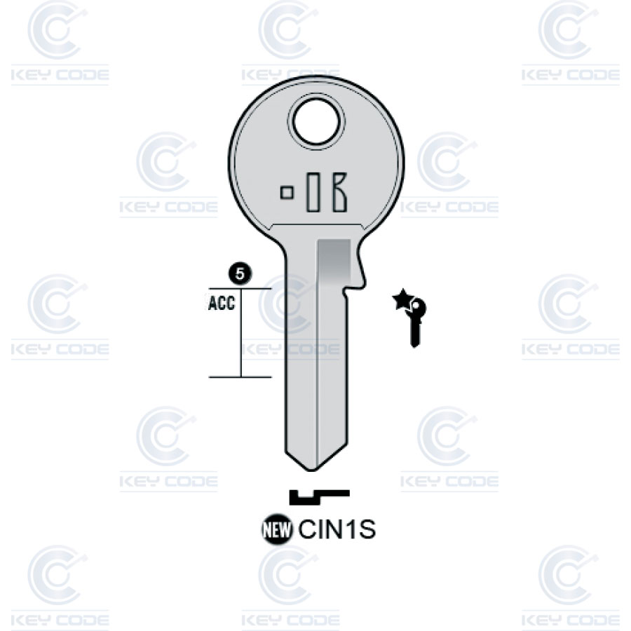 CLÉ KEYLINE CIN1S (AS1, ASI-1)