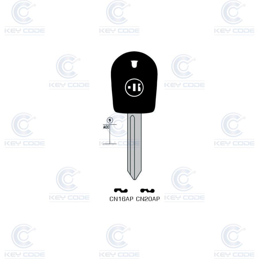 LLAVE KEYLINE CITROËN CN16AP (SX6GP, SIX1P2)