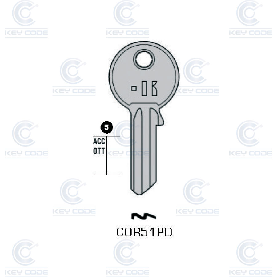 LLAVE KEYLINE CORBIN COR51PD (CB15, COR-27D)