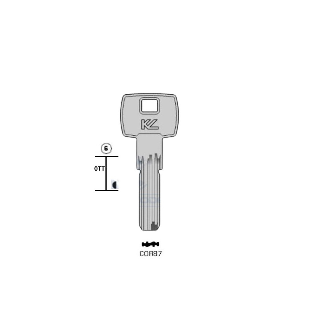 KEYLINE KEY COR87 (CB87, COR-37)