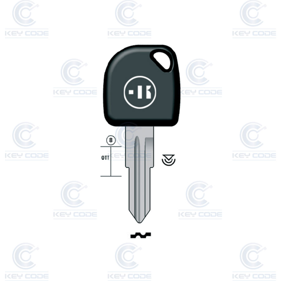 LLAVE CON TRANSPONDER CN3 (ID46) DAEWOO DAE49 (DWO6B, DAE-6P)