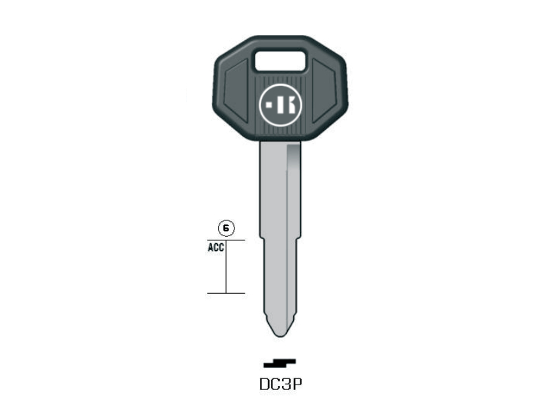 LLAVE KEYLINE MITSUBISHI DC3P (MIT2RP, MIT-2IP)