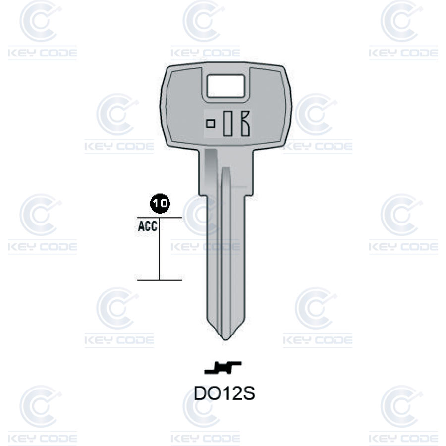 LLAVE KEYLINE DOM DO12S (DM17R, DOM-12)