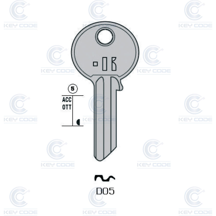 LLAVE KEYLINE DOM DO5 (DM3, DOM-5D)