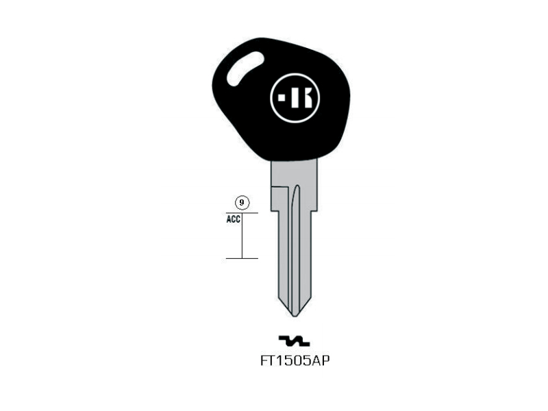 CLÉ KEYLINE FIAT, IVECO FT1505AP (GT15RBP, FI-13P1)
