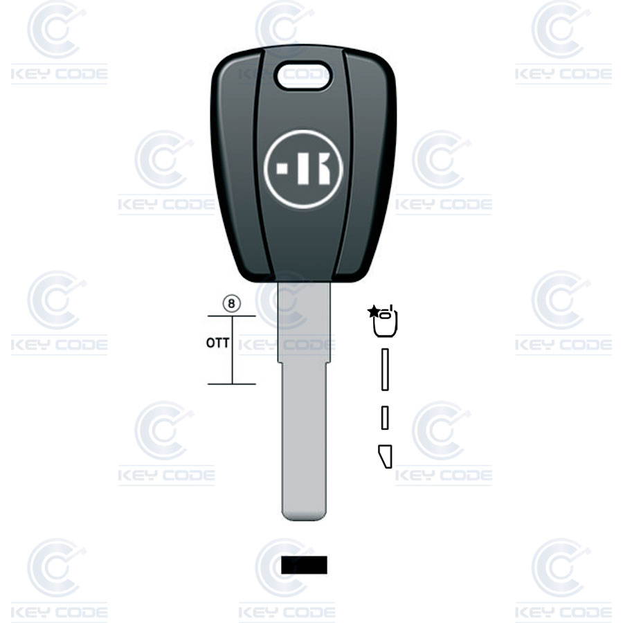 POD KEY KEYLINE FIAT, ALFA ROMEO, IVECO, LANCIA FT22 (SIP22, TP02)