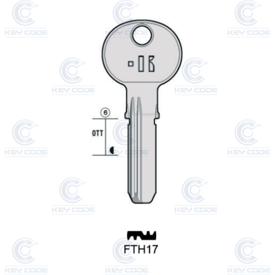 CLÉ KEYLINE FTH FTH17 (FH17R, FTH-16)