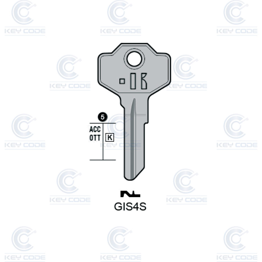 LLAVE KEYLINE GIUSSANI GIS4S (GS4R, GIU-2D) 