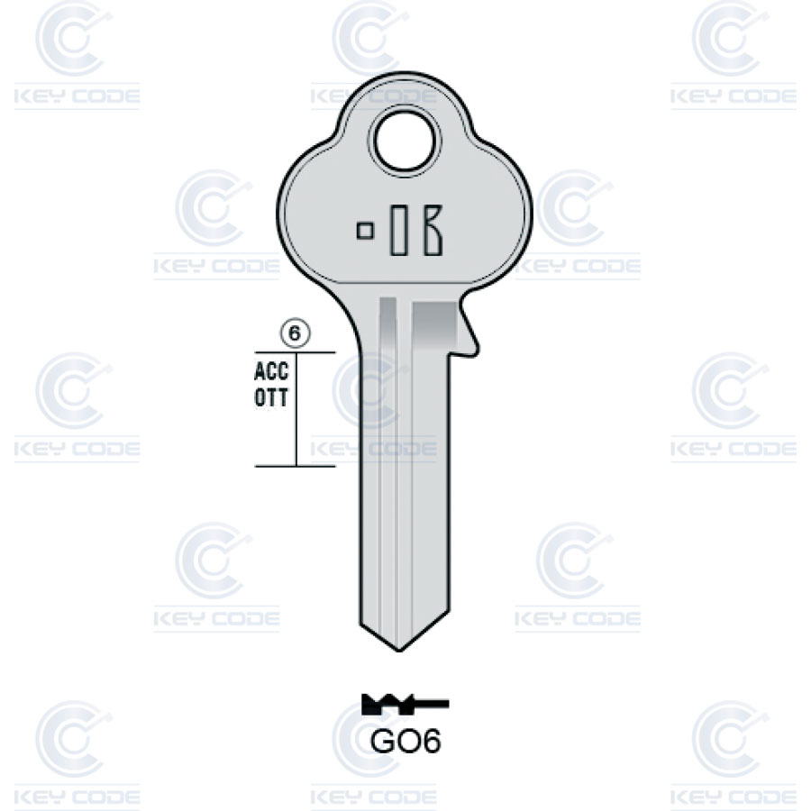 LLAVE KEYLINE GO6 (GL6, GLO-6) 