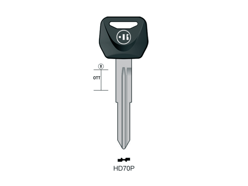 [KL-HD70P] KEYLINE KEY MOTO HONDA HD70P (HON63FP)