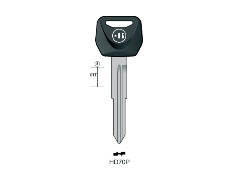 LLAVE KEYLINE MOTO HONDA HD70P (HON63FP)