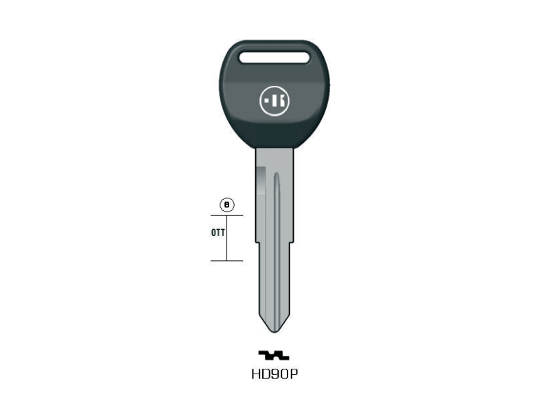 LLAVE KEYLINE HONDA HD90P (HON58RDP, HOND-16DP)