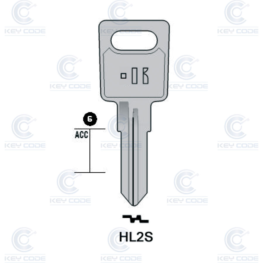 LLAVE KEYLINE HL2S (HW4R, HUW-1D)