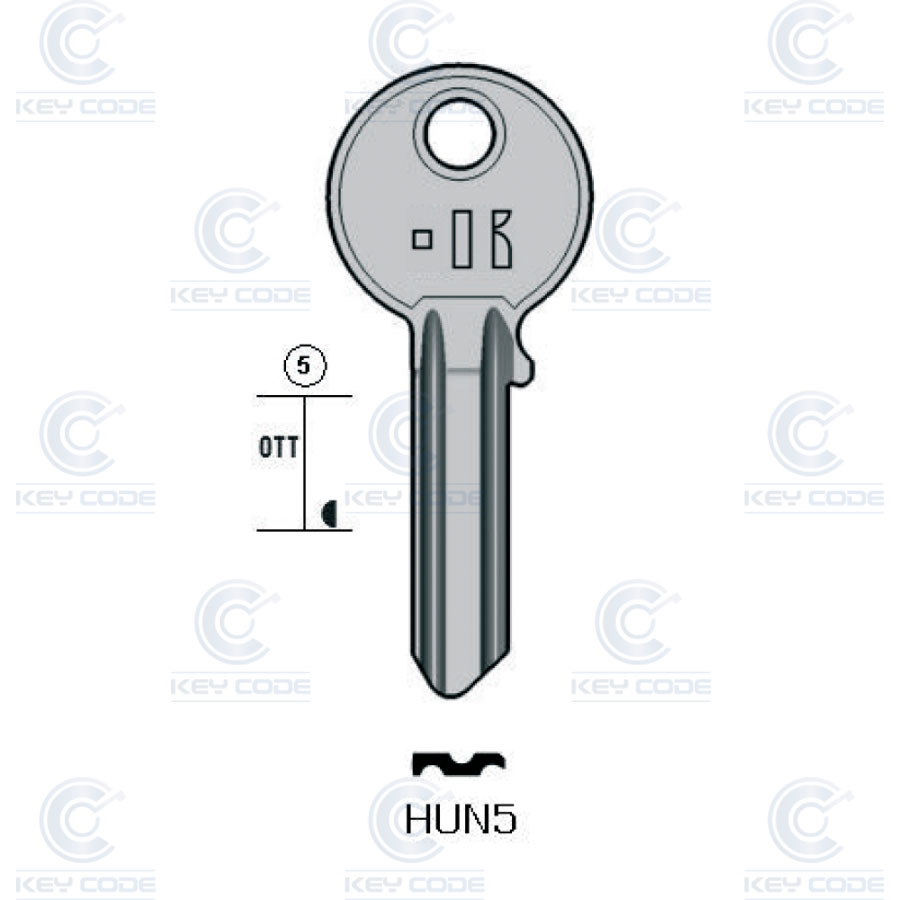 CLÉ KEYLINE HUNIT HUN5 (HUT1)