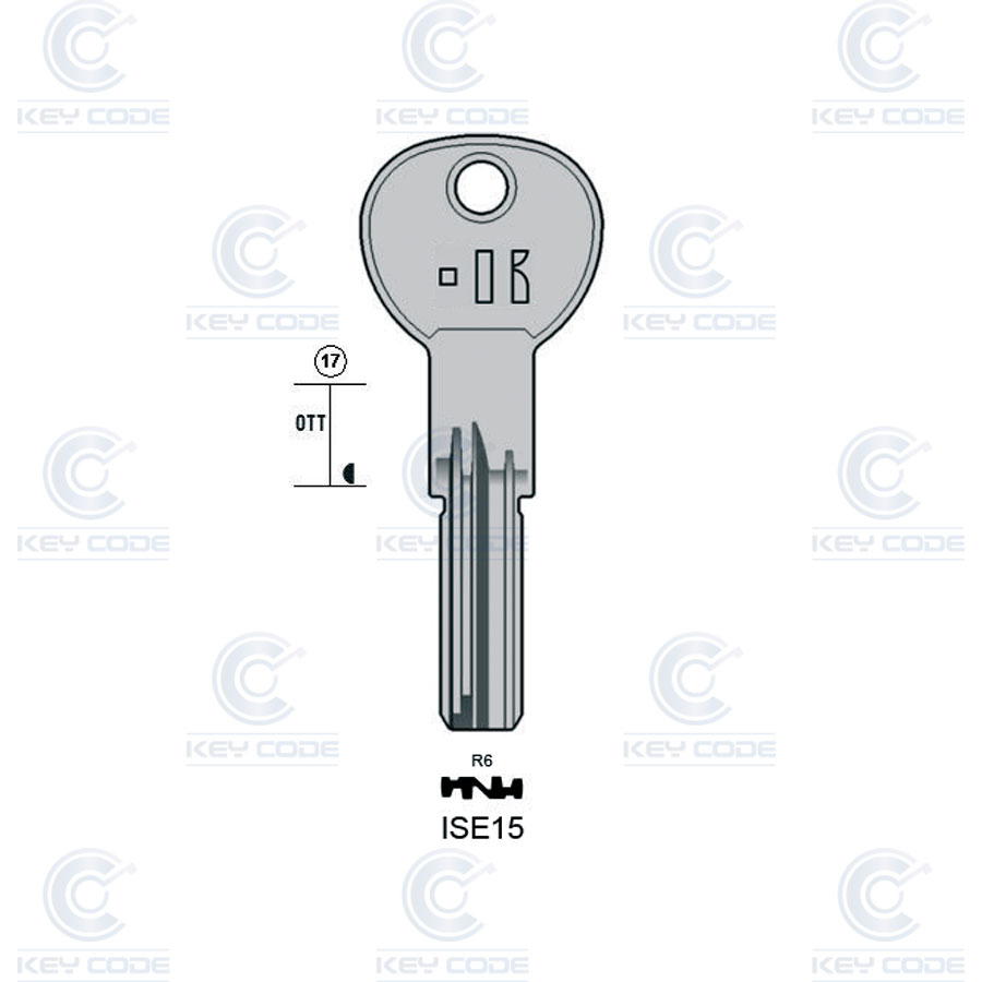 CLÉ KEYLINE ISE15 (IE15, IS-6D)