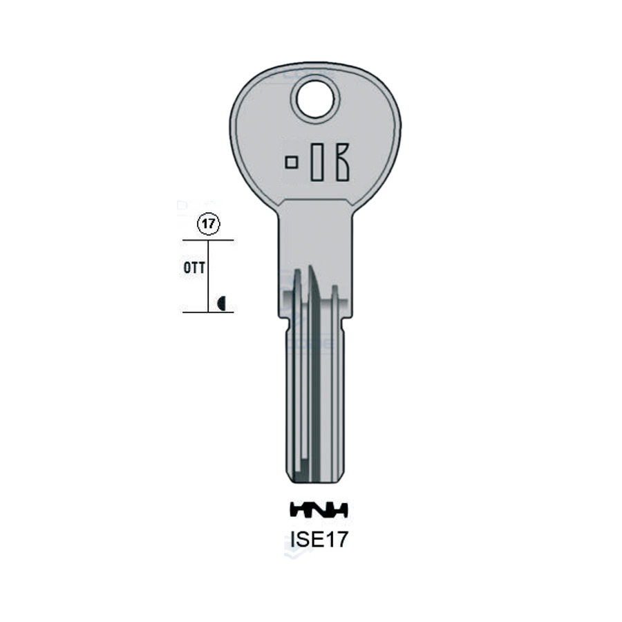 LLAVE DE KEYLINE ISEO ISE17 (IE26, IS-10)