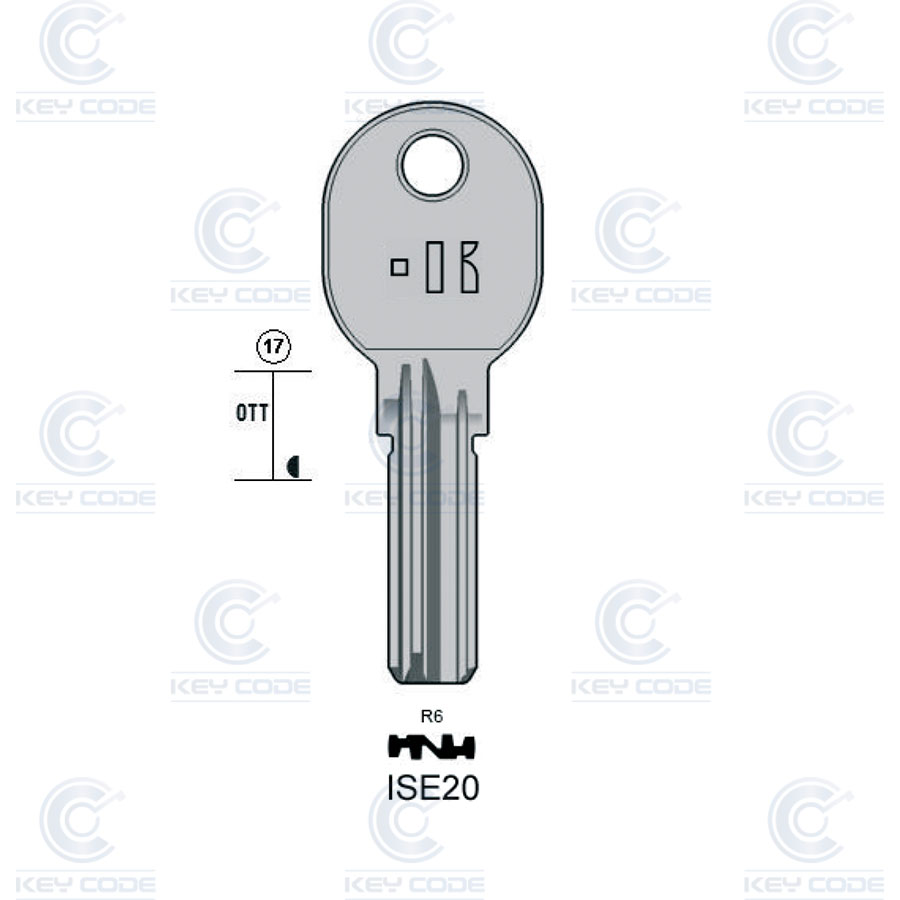 LLAVE DE PUNTOS KEYLINE ISE20 (IE15, IS-6D)