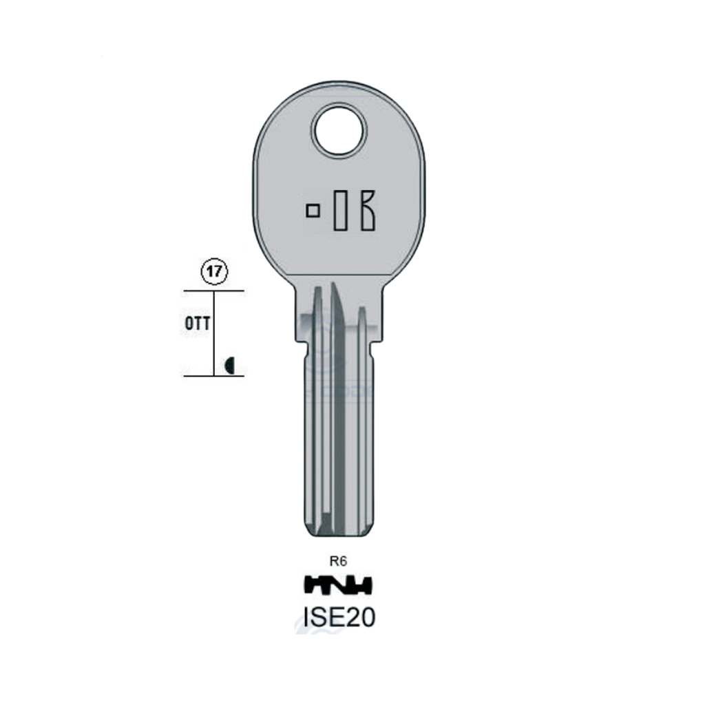 LLAVE DE PUNTOS KEYLINE ISE20 (IE15, IS-6D)