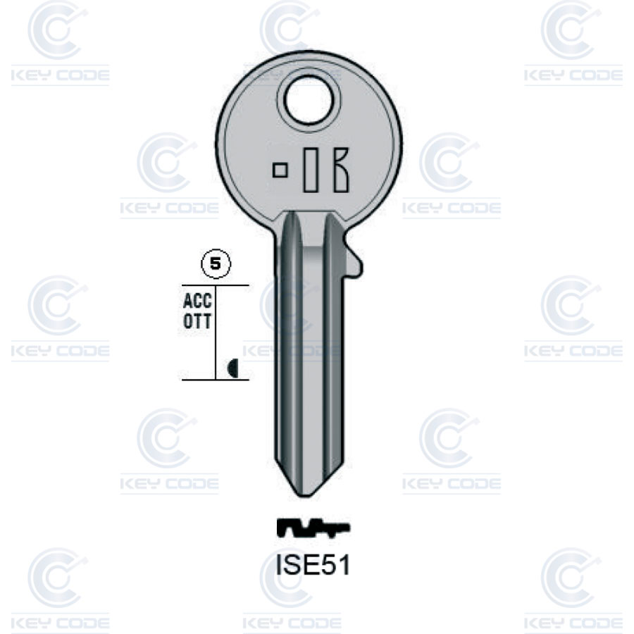 LLAVE KEYLINE ISEO ISE51 (IE10, IS-19D)