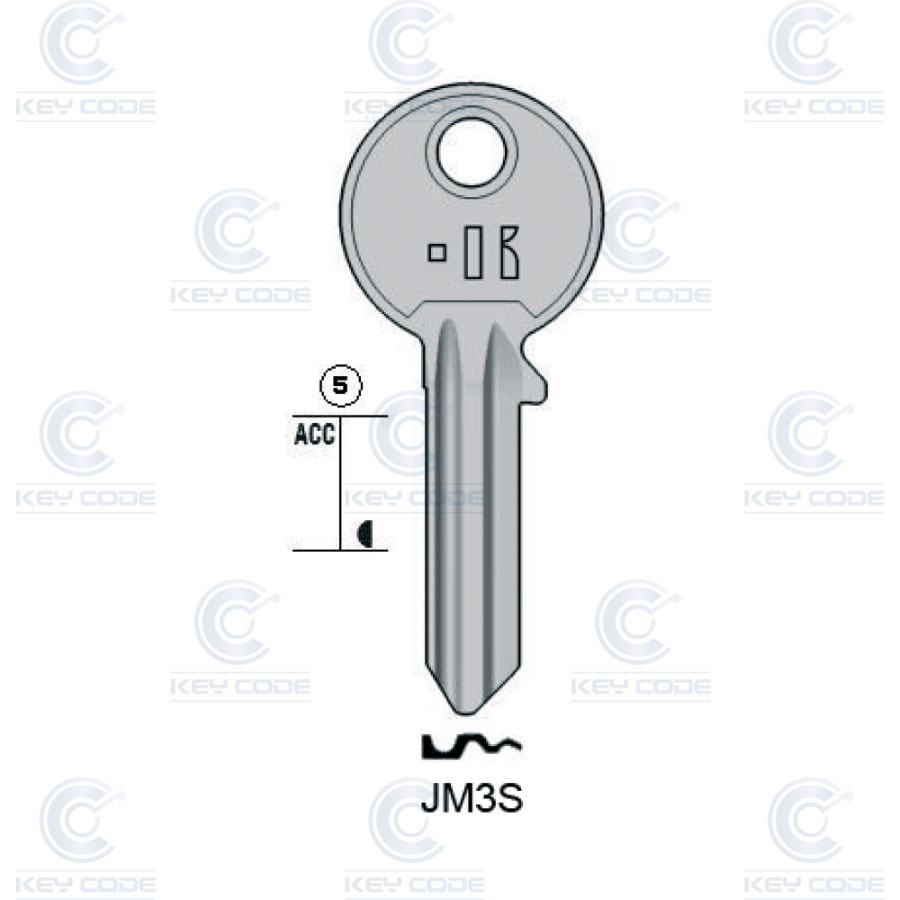 LLAVE KEYLINE JPM JM3S (JM3R, JPM-4)