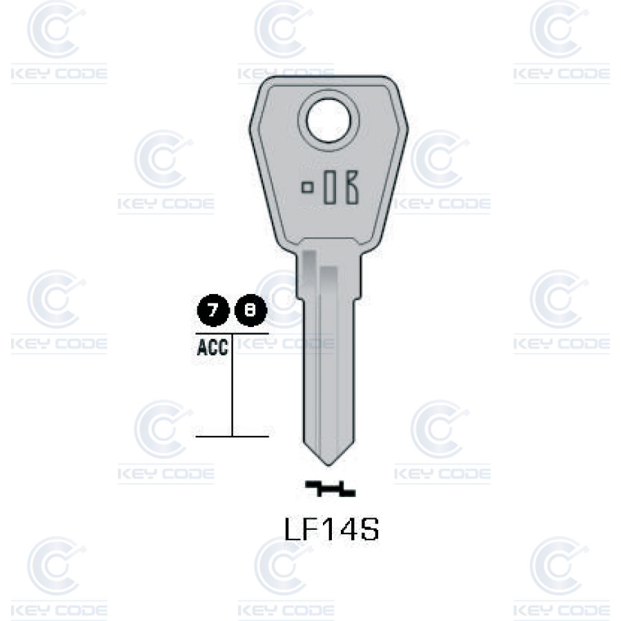 LLAVE KEYLINE LOWE & FLETCHER LF14S (LF45R, LF-21)