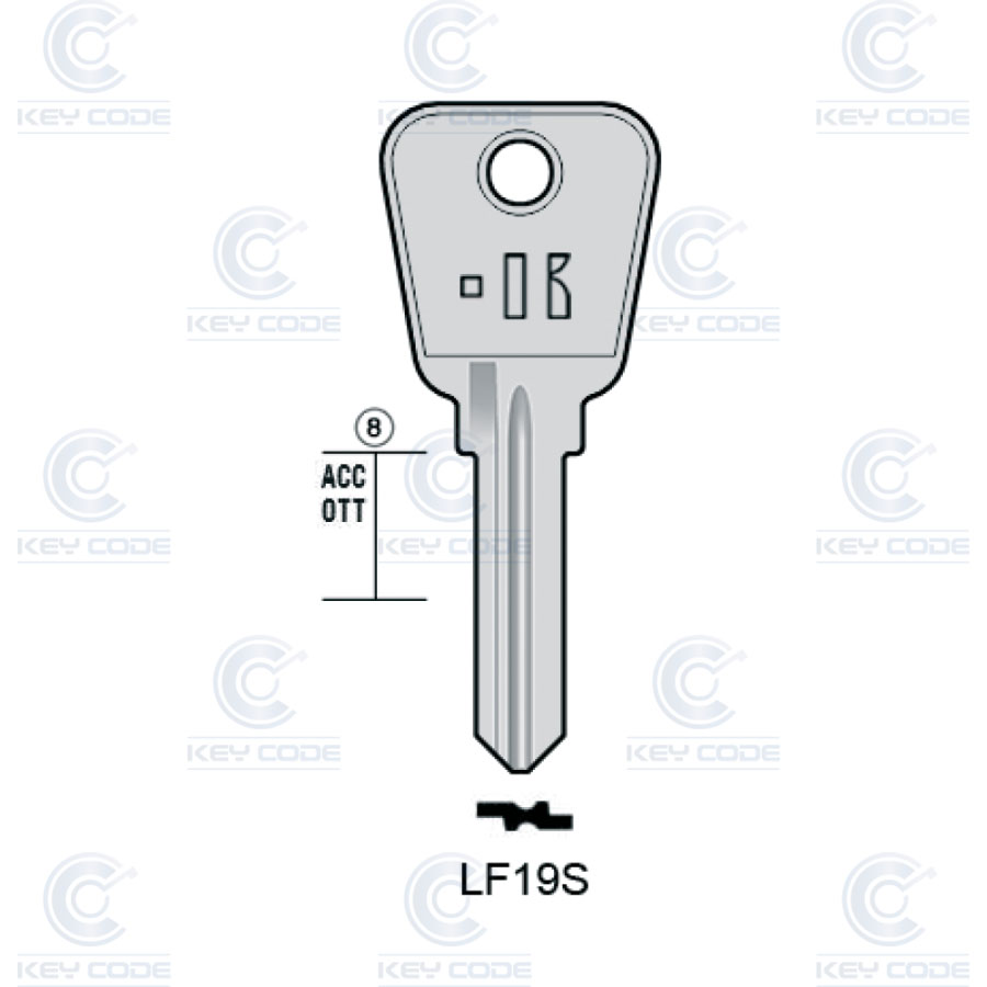 LLAVE KEYLINE LOWE & FLETCHER LF19S (LF19R, LF-7D)