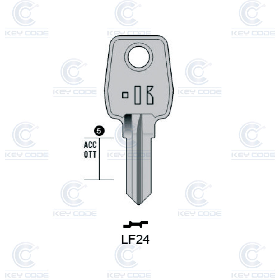 LLAVE KEYLINE EURO-LOCKS LF24 (LF22, LF-8)