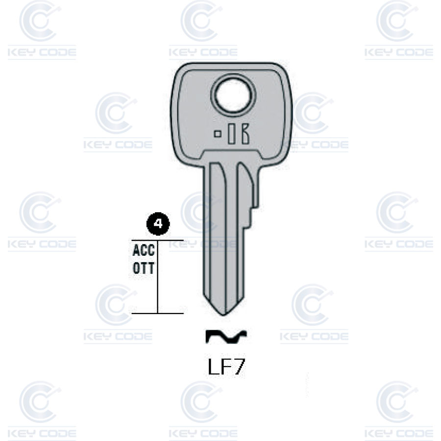 LLAVE KEYLINE LF7 (EU4, EU-4D)