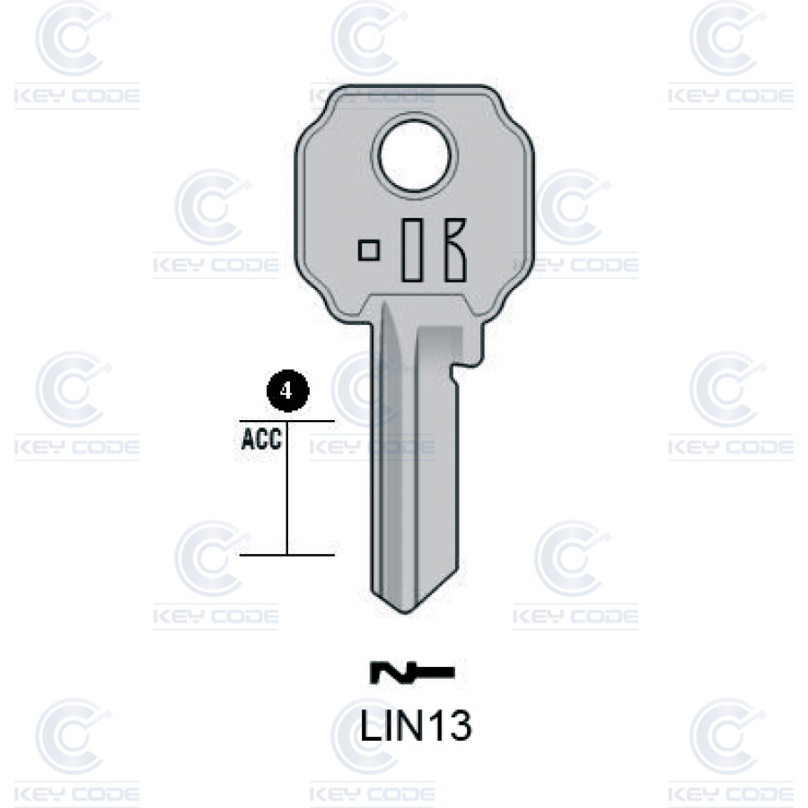 CLÉ KEYLINE LIN13 (LC13, LIN-18D)