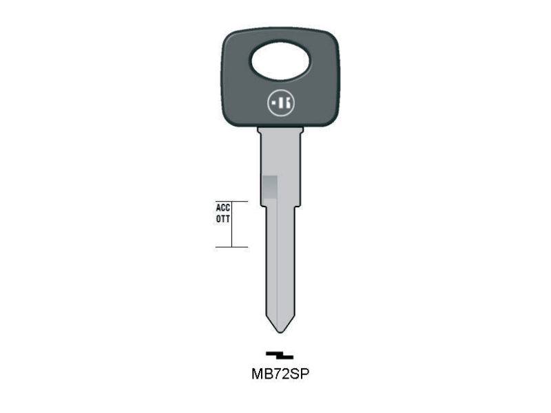 CLÉ KEYLINE CAMION MERCEDES MB72SP (HU72RP)