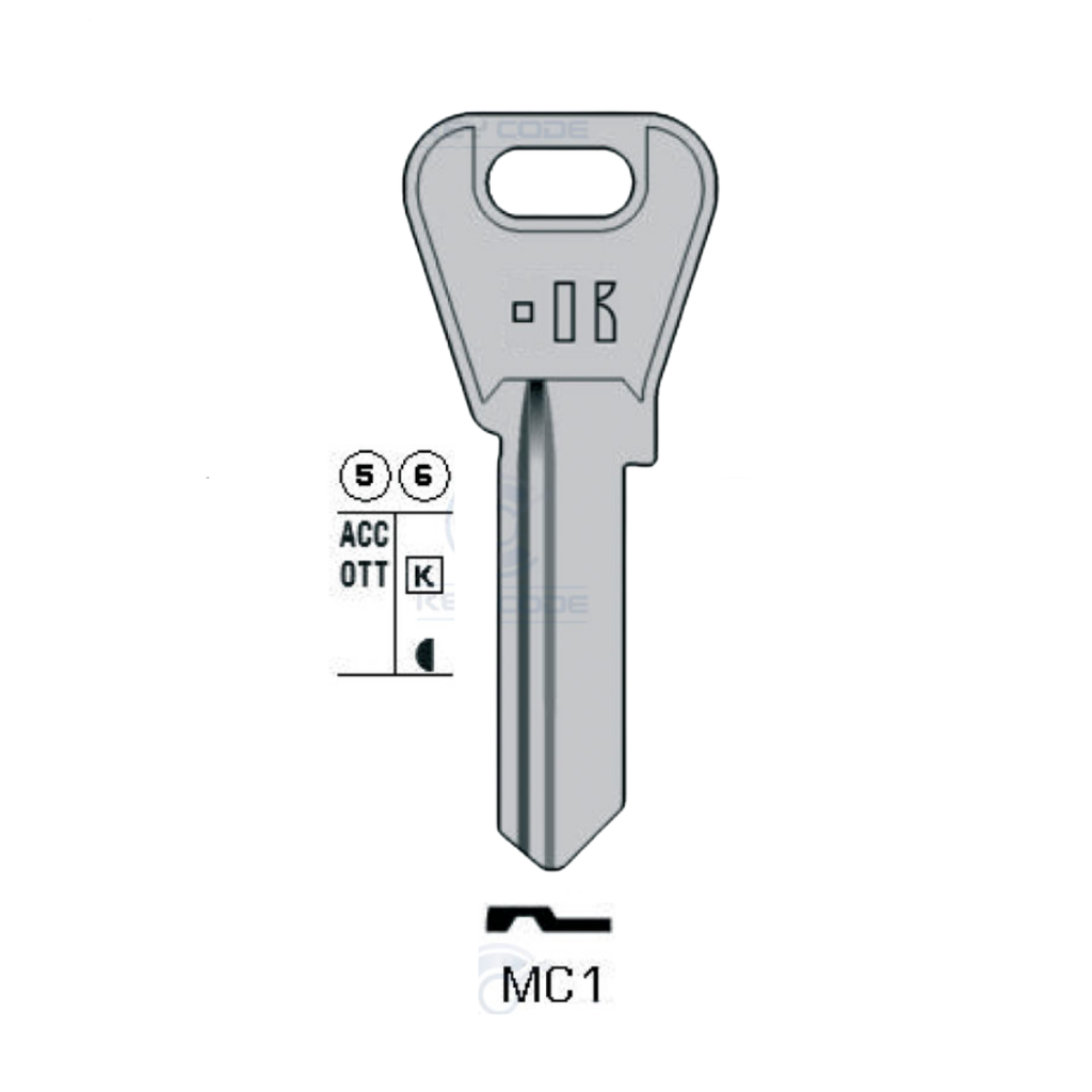 LLAVE UNIVERSAL KEYLINE UN5D ROCK (UL050DZ, U-5D) NARANJA