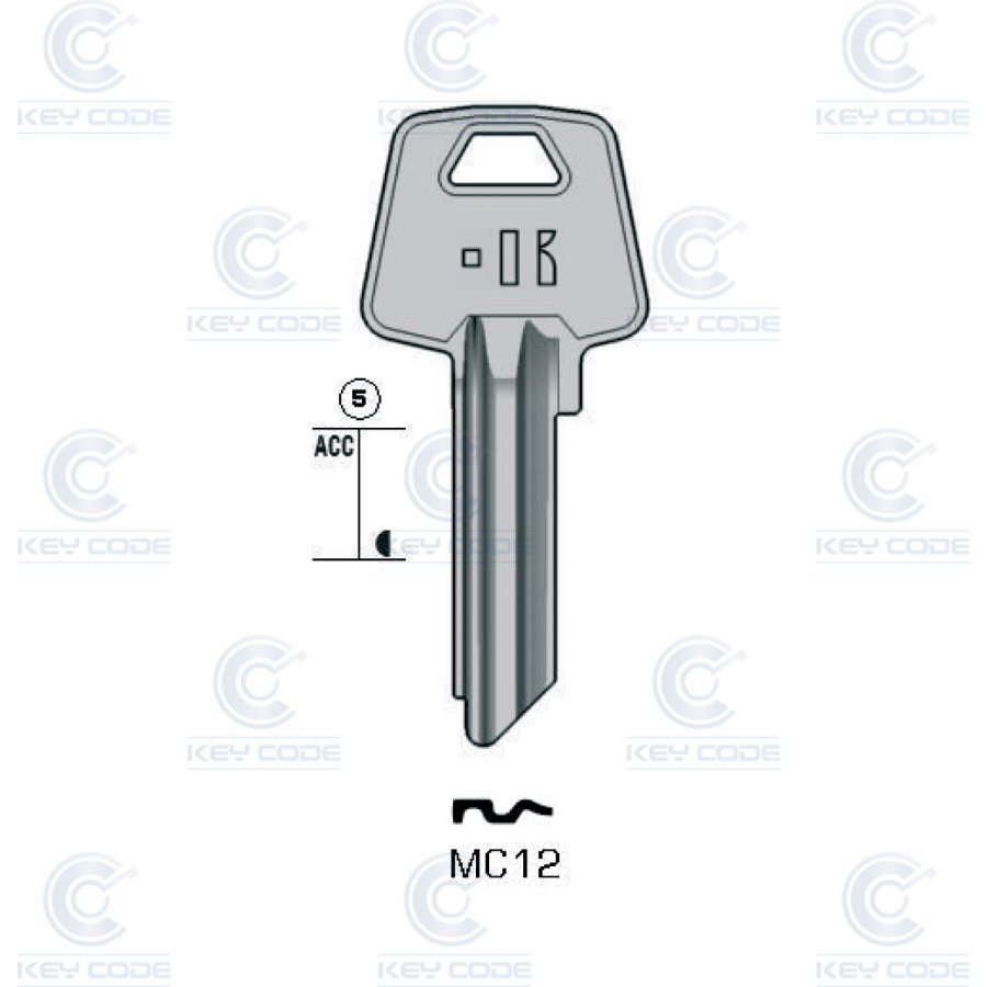 LLAVE UNIVERSAL KEYLINE UN5D ROCK (UL050DZ, U-5D) VERDE