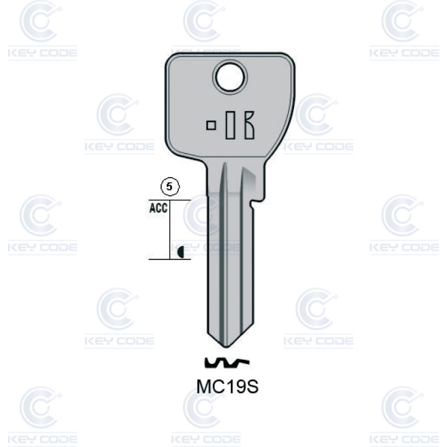 LLAVE KEYLINE MC19S (MC19R, MCM-C4C) 