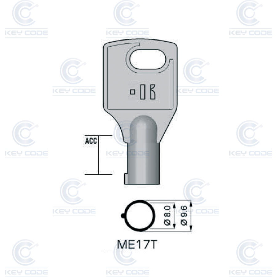 LLAVE KEYLINE MERONI ME17T (MER22T, MER-17)