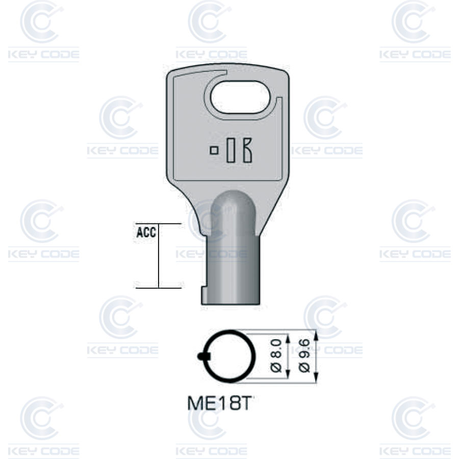 LLAVE KEYLINE MERONI ME18T (MER25T, MER-2T)