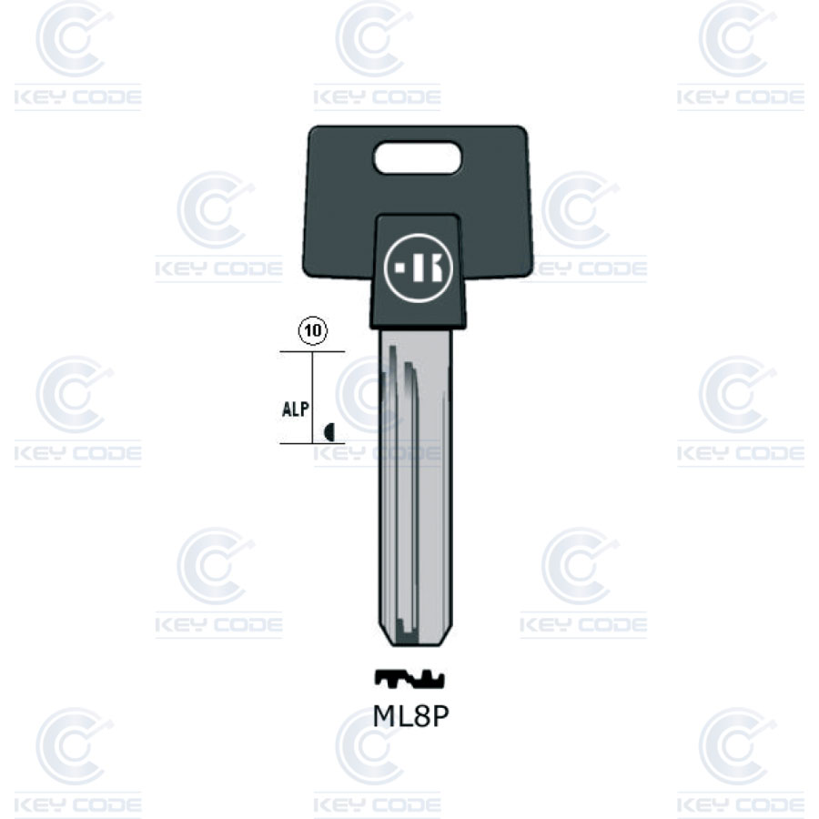 CLÉ KEYLINE ML8P (MTK8RP, MUL-T8DP)