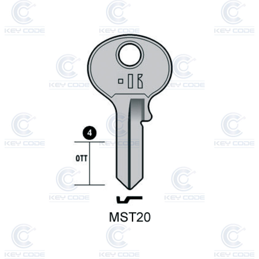 LLAVE KEYLINE VIRO VR4S (VI083, VI-4D)